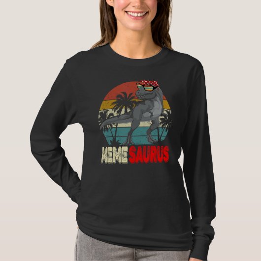 Memesaurus Rex Dinosaur Meme Saurus Moeder Fami T-shirt (Voorkant)