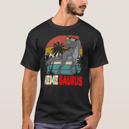 Memesaurus Rex Dinosaur Meme Saurus Moeder Fami T-shirt (Voorkant)