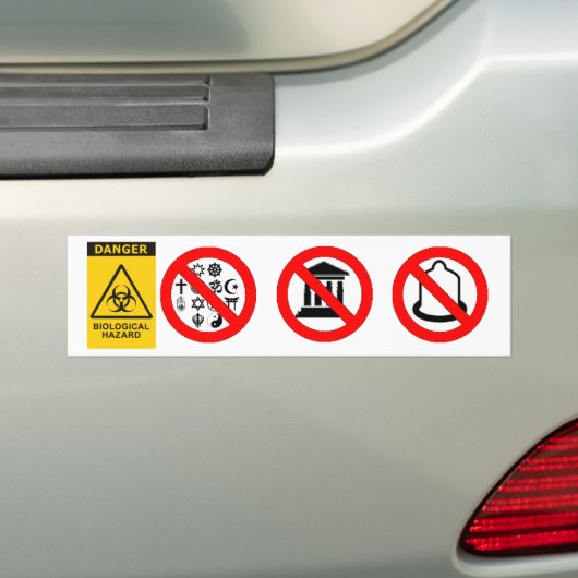 Memetic Biohazard Bumpersticker (Op auto)