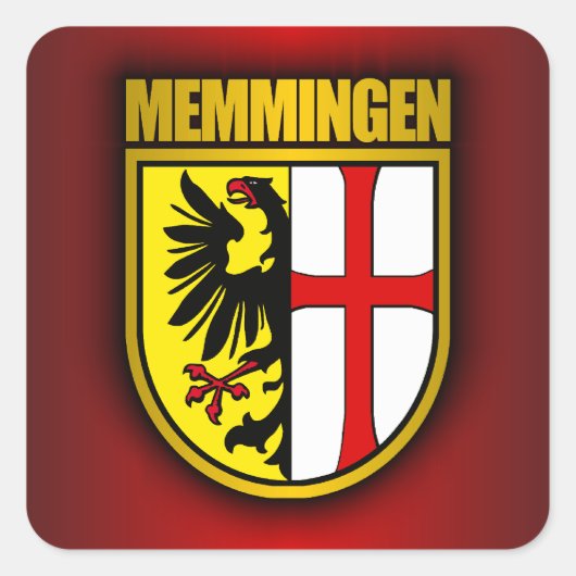 Memmingen Vierkante Sticker (Voorkant)