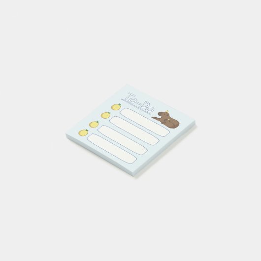 Memo Capybara to-Do List Post-it® Notes (Schuin)