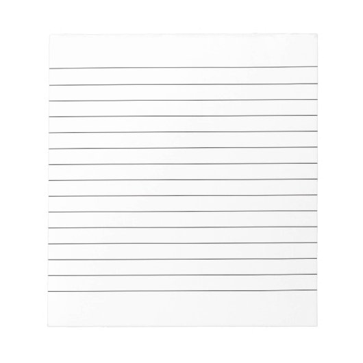 Memo Pad met links Business Lined Black Classic Notitieblok (Voorkant)