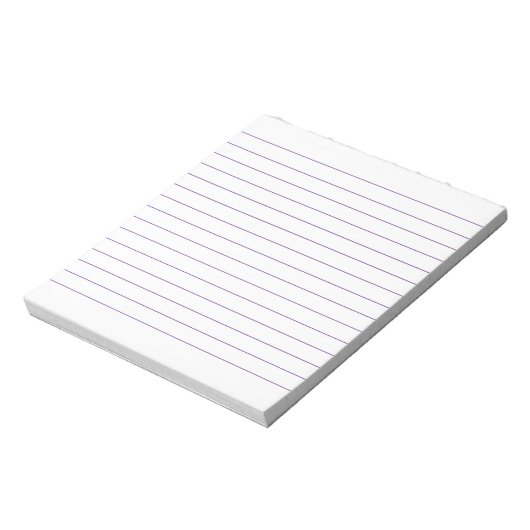 Memo Pad met regels Zakelijk gelinkte Violet Class Notitieblok (Linkerzijde)