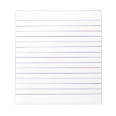 Memo Pad met regels Zakelijk gelinkte Violet Class Notitieblok (Voorkant)