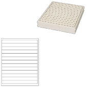 memo, to do list, notities, tijdschrift rubberstempel (Gestempeld)