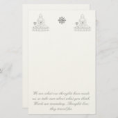 MEMO van Boeddha Briefpapier (Voorkant / Achterkant)