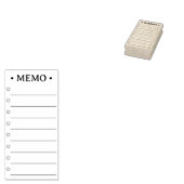Memo voor eenvoudige taken rubberstempel (Gestempeld)