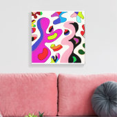 Memoir De Fleurs Canvas Afdruk (Insitu (Woonkamer))