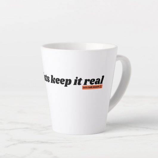 Memoiristen houden het echt LTM Onderstrepen Latte Mok (Rechterhoek)