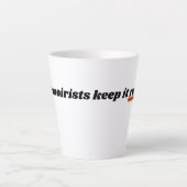 Memoiristen houden het echt LTM Onderstrepen Latte Mok (Voorkant)