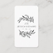 memorabele foto's QR code zwart chique moderne bru Plaatskaartje (Achterkant)