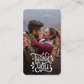 memorabele foto's QR code zwart chique moderne bru Plaatskaartje (Achterkant)