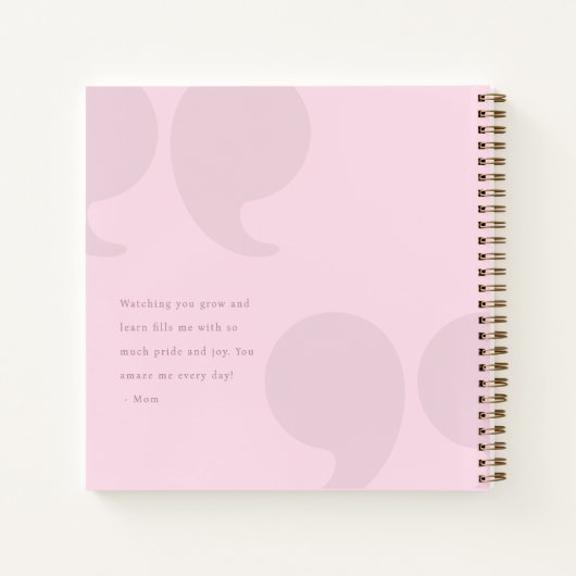 memorabele momenten: leuke dingen die mijn Kind ze Notitieboek (Achterkant)