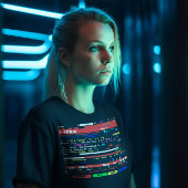 Memorabilia jaren 80 90 Teletekst Glitch Kunst Nos T-shirt