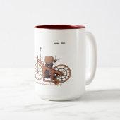 "Memorabilia Tweekleurige Koffiemok (Voorkant rechts)