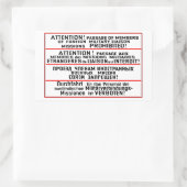 Memorabilia van de missiehandtekening rechthoekige sticker (Tas)