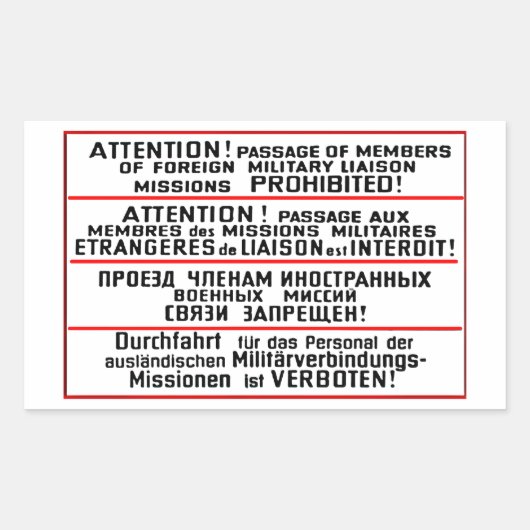 Memorabilia van de missiehandtekening rechthoekige sticker (Voorkant)