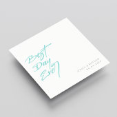 Memorable and Chic: beste dag ooit huwelijk Servet