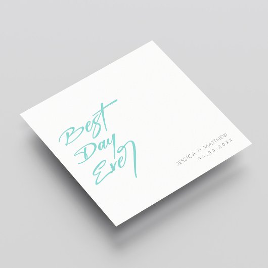 Memorable and Chic: beste dag ooit huwelijk Servet