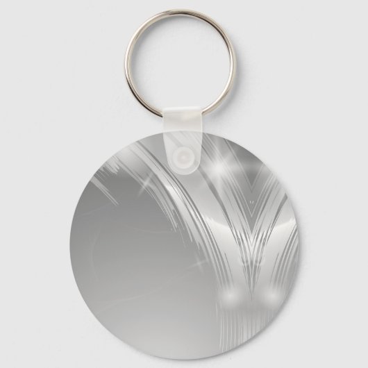 Memorable Cat Photo Circle Frame Art Sleutelhanger (Achterkant)