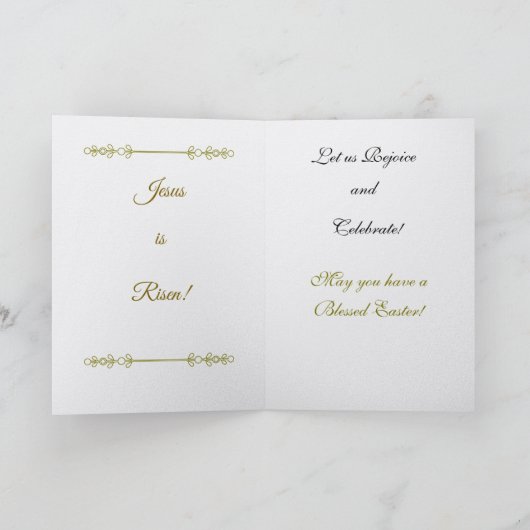 Memorable, Easter Folded Greeting Card Kaart (Binnen)