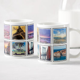 Memorandum met aangepaste sleutels Reis Photo Coll Koffiemok