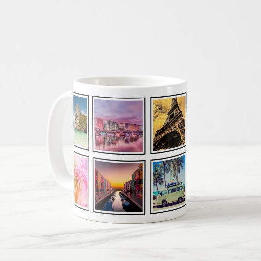 Memorandum met aangepaste sleutels Reis Photo Coll Koffiemok (Voorkant links)