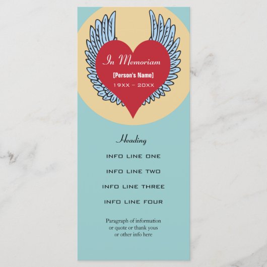 Memorandum of Programcard Programmakaart (Voorkant)