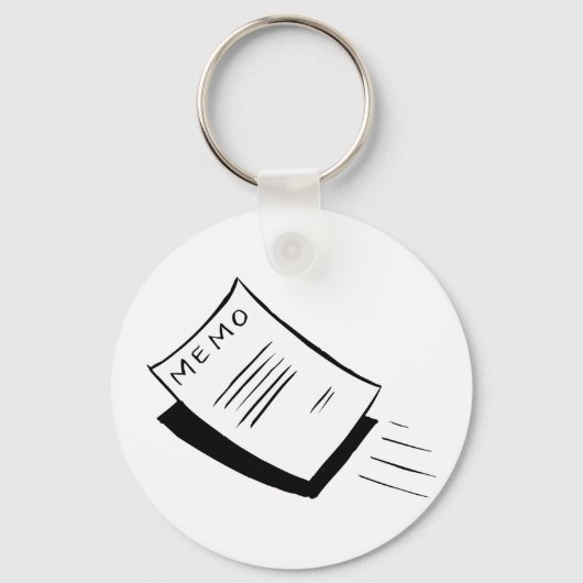 Memorandum Sleutelhanger schriftelijke notitie (Voorkant)