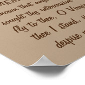 Memorare aan de blote maagd poster (Hoek)