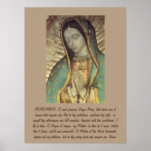 Memorare aan de blote maagd poster