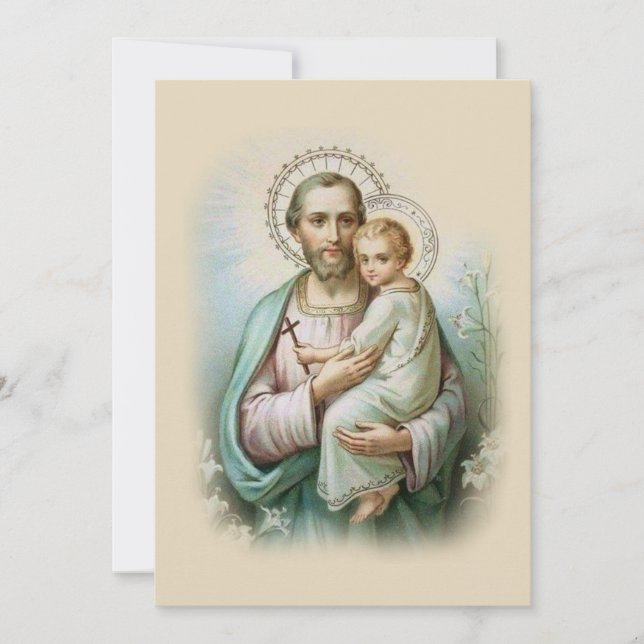 Memorare Prayer St. Joseph en Jesus Prayer Kaart (Voorkant)