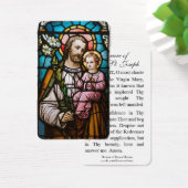 Memorare Prayer St. Joseph en Jezus Heilige Kaart (Bureau)