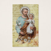 Memorare Prayer St. Joseph en Jezus Heilige Kaart (Voorkant)