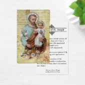 Memorare Prayer St. Joseph en Jezus Heilige Kaart (Bureau)