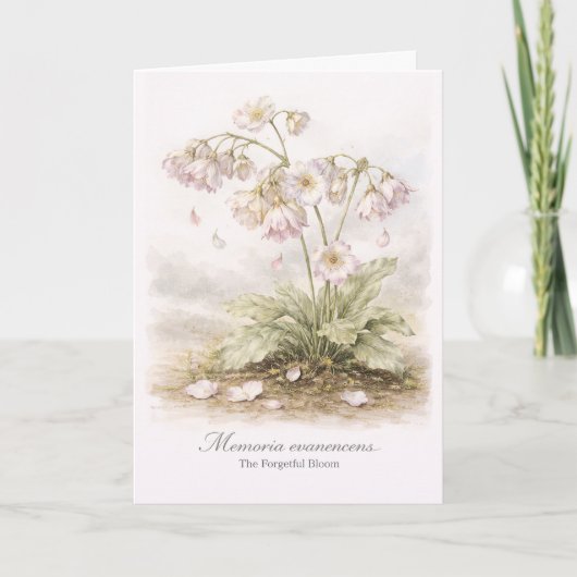 Memoria Evanescens – De Vergeetachtige Bloem Botan Kaart (Voorkant)