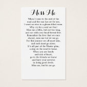 Memorial 14 Fotocollage Begrafenis Kaarten Visitekaartje (Achterkant)