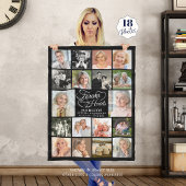 Memorial 18 Foto Collage Forever in ons hart Fleece Deken