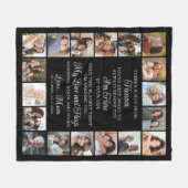 Memorial 18 Photo Collage Hug From Heaven Poem Fleece Deken (Voorkant (Horizontaal))