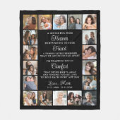 Memorial 18 Photos Hug From Heaven Poem Fleece Deken (Voorkant)