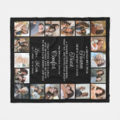 Memorial 18 Photos Hug From Heaven Poem Fleece Deken (Voorkant (Horizontaal))