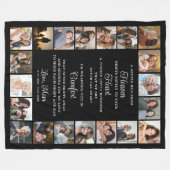 Memorial 20 Photos Hug From Heaven Poem Fleece Deken (Voorkant (Horizontaal))