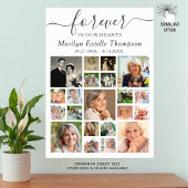 Memorial 21 Foto Collage Forever in ons hart Poster