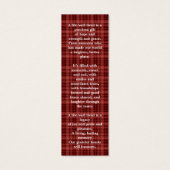 Memorial 3 Foto Funeral Prayer Bladwijzer Pset Mini Visitekaartjes (Achterkant)