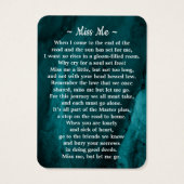 Memorial 3 Foto Funeral Prayer Kaart Green Marble (Achterkant)