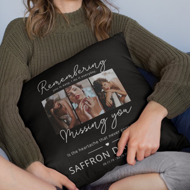 Memorial 3 Foto Tribute Kussen (Creator heeft geüpload)