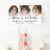 Memorial 3 Foto's Script voor altijd in ons hart Spandoek (Insitu)