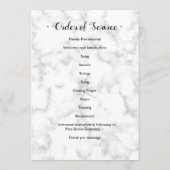 Memorial 3 Fotovolgorde dienst begrafenis Programmakaart (Achterkant)