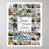 Memorial 54 Foto Collage FOREVER IN ONZE HARTS Poster (Voorkant)