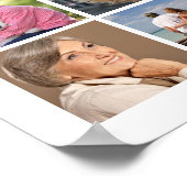 Memorial 59 Foto Collage Celebration of Life Poster (Hoek)